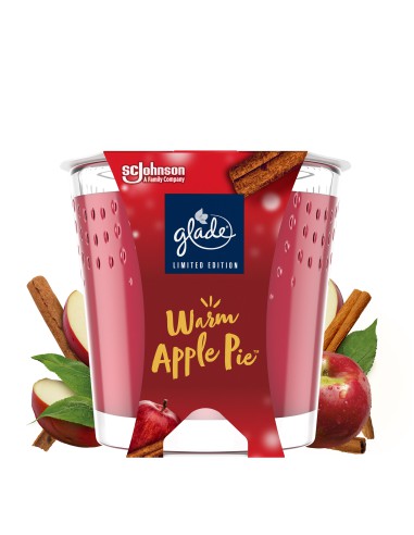 Świeca zapachowa Glade o zapachu Warm Apple Pie 129g - Świece zapachowe