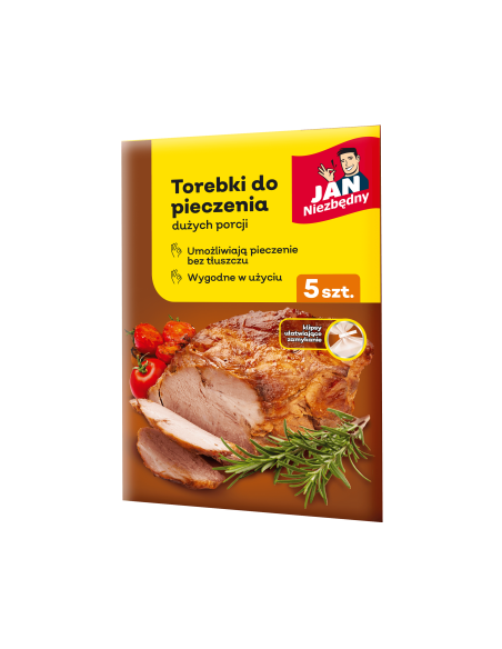 Duże torebki do pieczenia 35x43cm 5szt Jan Niezbędny 5900536273136