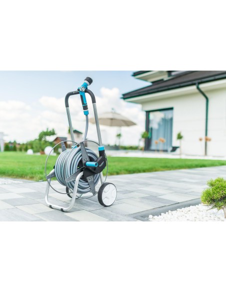 Wózek metalowy na wąż ogrodowy 1/2" 60m Cellfast Explorer 5901828858833 7