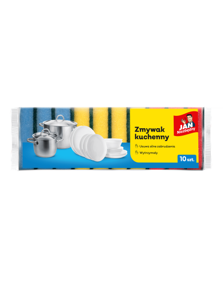Zmywak do szorowania 10szt Jan Niezbędny - Gąbki, zmywaki i druciaki Zmywak do szorowania 10szt Jan Niezbędny 5900536230399 2