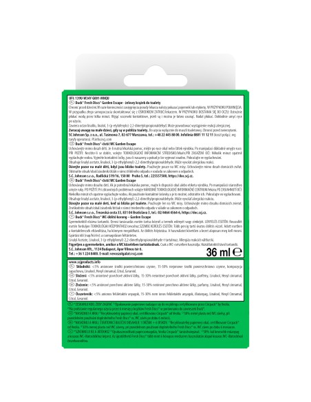 Żelowe krążki do WC Duck Fresh Discs Garden Escape 36ml - Zawieszki i krążki do WC Żelowe krążki do WC Duck Fresh Discs Garden Escape 36ml 5000204345148 2