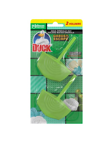 Zawieszki do WC barwiące wodę Duck Aqua Emerald Garden Escape 2x36g 5000204329971