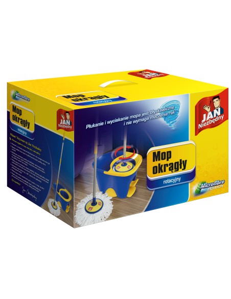 Okrągły mop rotacyjny Jan Niezbędny - Mopy i myjki Okrągły mop rotacyjny Jan Niezbędny 5900536302249 3