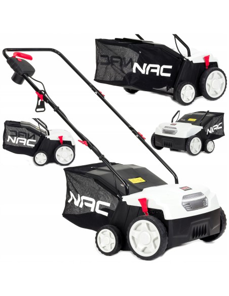 Aerator i wertykulator elektryczny NAC SCE140-W szer. robocza 32 cm, wałek 2-w-1 5902490740686 2