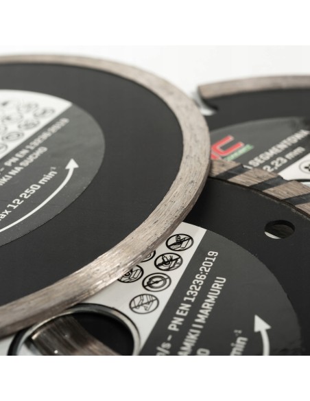 Wielofunkcyjny zestaw 3 tarcz diamentowych NAC DC-3SET 125mm/22,23mm 5902490787599 8