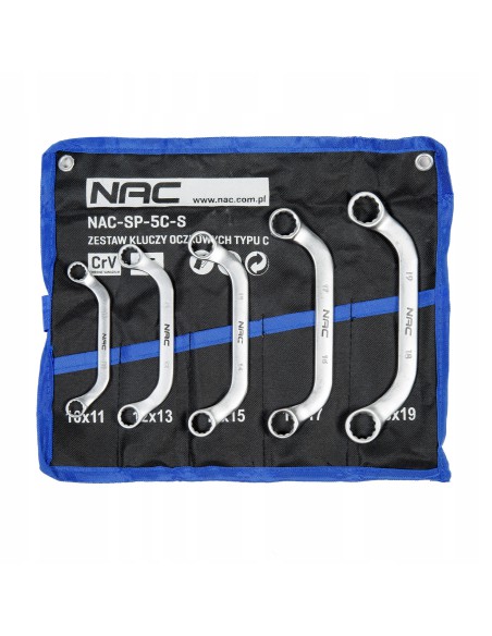 Zestaw kluczy oczkowych do pomp i rozruszników NAC SP-5C-S 10-19 mm 5902490787643