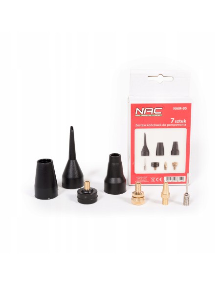 Funkcjonalny zestaw końcówek do pompowania NAC NAIR-BS 7el. 5902490787544