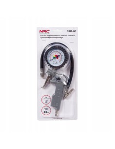 Pistolet do pompowania kół z manometrem NAC NAIR-GP 1/4 0-12BAR 5902490787520 2