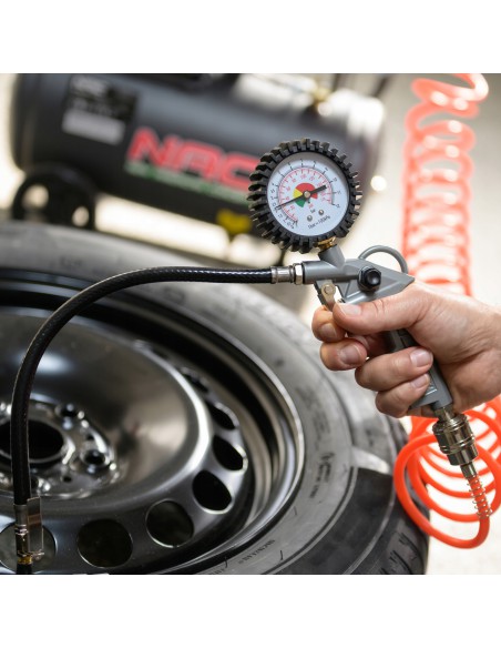 Pistolet do pompowania kół z manometrem NAC NAIR-GP 1/4 0-12BAR 5902490787520 8