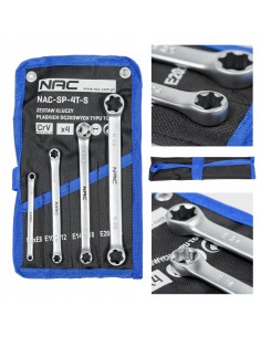 Zestaw kluczy oczkowych TORX NAC SP-4T-S E6 - E24 5902490787636