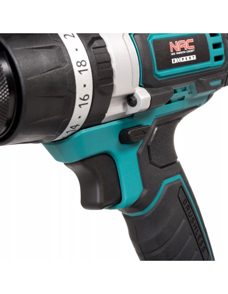 Bezszczotkowa wiertarko-wkrętarka akumulatorowa NAC CDB-70-BL-I-LI-20V – korpus - Wiertarki i wkrętarki NAC Bezszczotkowa wiertarko-wkrętarka akumulatorowa NAC CDB-70-BL-I-LI-20V – korpus 5902490787094 4