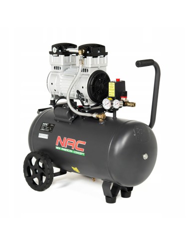 Wyciszony kompresor bezolejowy NAC OF-SL-50-1.5-IN, 50 L 1500 W 5902490787766 5