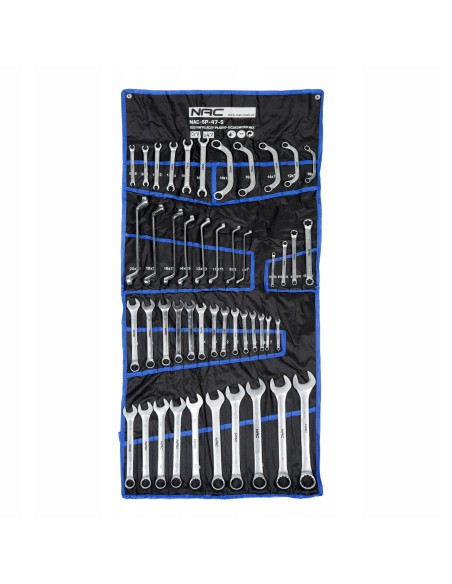 Duży zestaw 47 kluczy płasko-oczkowych NAC SP-47-S 5902490787612 2