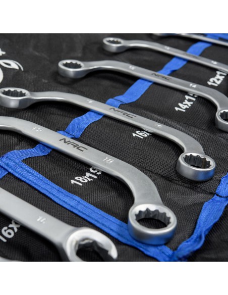 Duży zestaw 47 kluczy płasko-oczkowych NAC SP-47-S 5902490787612 6