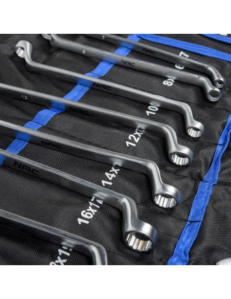 Duży zestaw 47 kluczy płasko-oczkowych NAC SP-47-S 5902490787612 8