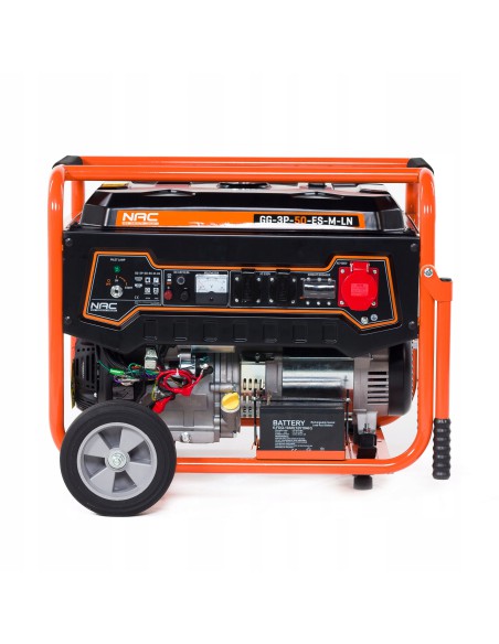 Mocny agregat prądotwórczy trójfazowy NAC GG-3P-50-ES-M-LN z elektrycznym rozrusznikiem 5902490783171 3