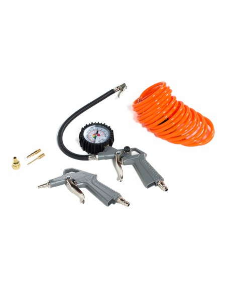 Kompaktowy kompresor bezolejowy NAC OFC-6-12-K-GT z zestawem akcesoriów pneumatycznych 5902490743168 10