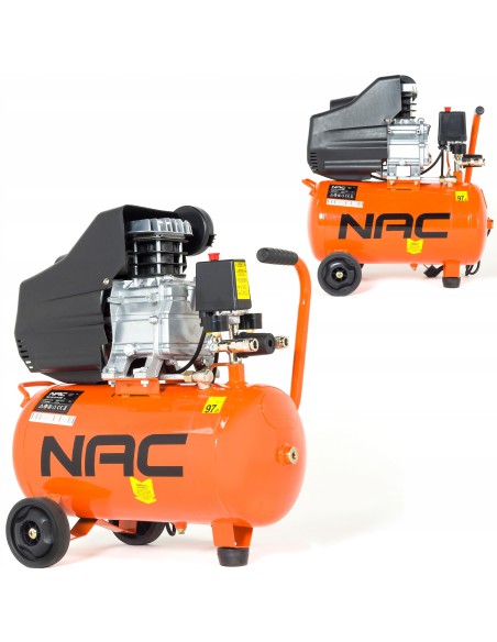 Wydajny kompresor olejowy NAC OLC-24-15-K-OW 1500W + zestaw akcesoriów 5900607534555 2