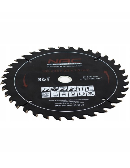 Solidna tarcza widiowa NAC SB1-185-36-AT 5907510482713 2