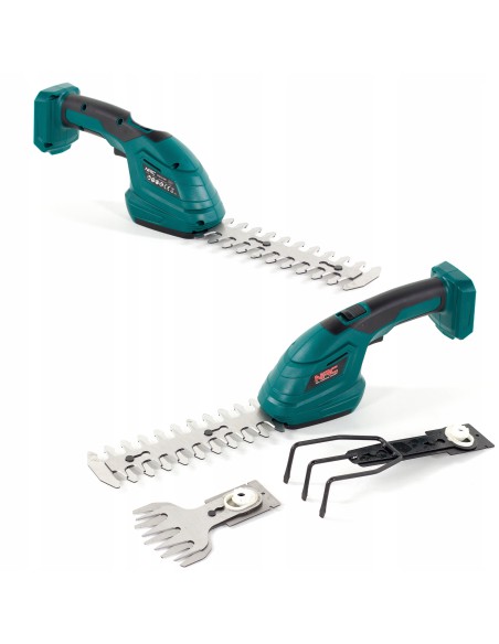 Komfortowe nożyce akumulatorowe do cięcia trawy i żywopłotów NAC 20V TA-BL-LI-20V korpus 5900607539826 10