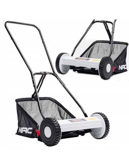 Wygodna kosiarka ręczna bębnowa NAC LM-40 z koszem 5902067855874