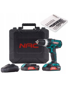 Wielofunkcyjna wiertarko-wkrętarka akumulatorowa NAC CDB2-LI-20V + praktyczny zestaw akcesoriów 5902490740228 2