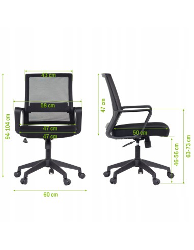 Ergonomiczny fotel obrotowy Meven 5902490784079 2