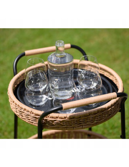 Technorattanowy barek ogrodowy na kółkach TROY Meven, 50×66 cm 5902490785120 8