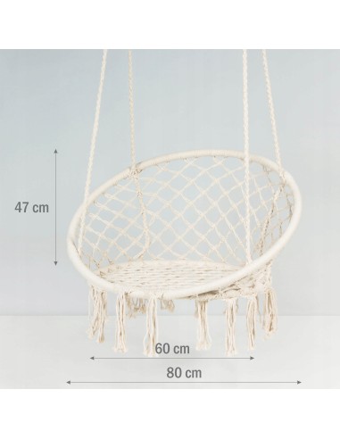 Boho huśtawka, wiszący fotel ogrodowy Meven Home & Garden 60 cm 5902490743984 11