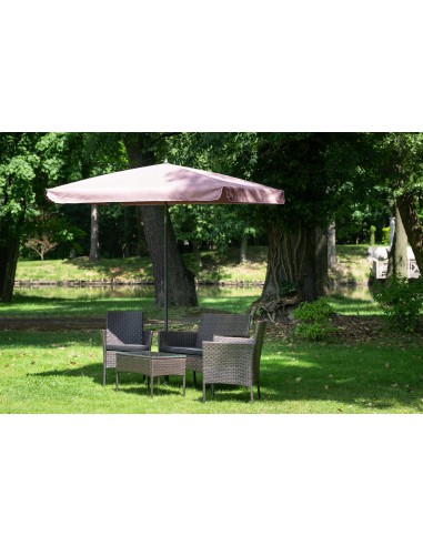 PARASOL OGRODOWY PLAŻOWY ŁAMANY 210X140 CM MOKKA 5902490786820 3