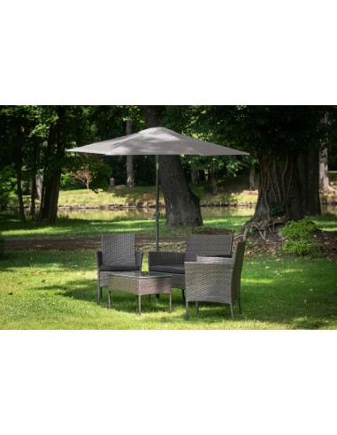 PARASOL OGRODOWY PLAŻOWY ŁAMANY ŚR.270 CM BEŻOWY 5902490786752 3