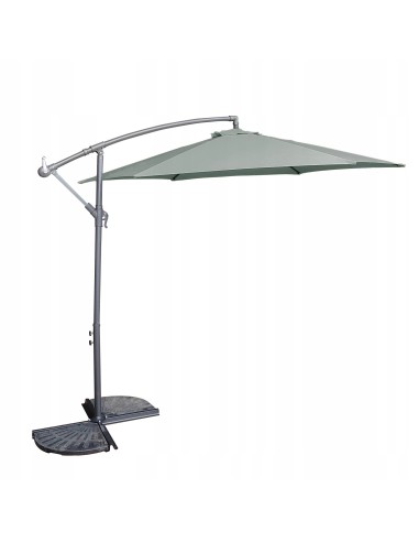 PARASOL Z WYSIĘGNIKIEM OGRODOWY SZARY 300X250CM 5902490786769 9