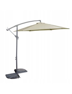 PARASOL Z WYSIĘGNIKIEM OGRODOWY BEŻOWY 300X250CM 5902490786783