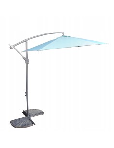 Duży parasol ogrodowy z wysięgnikiem Meven BARBADOS morski, 300 x 250 cm 5902490786622