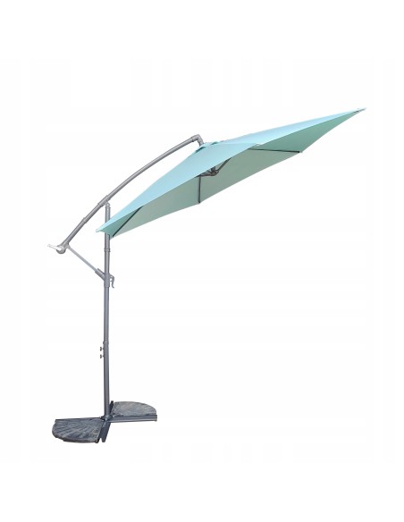 Duży parasol ogrodowy z wysięgnikiem Meven BARBADOS morski, 300 x 250 cm - Parasole ogrodowe Duży parasol ogrodowy z wysięgnikiem Meven BARBADOS morski, 300 x 250 cm 5902490786622 4