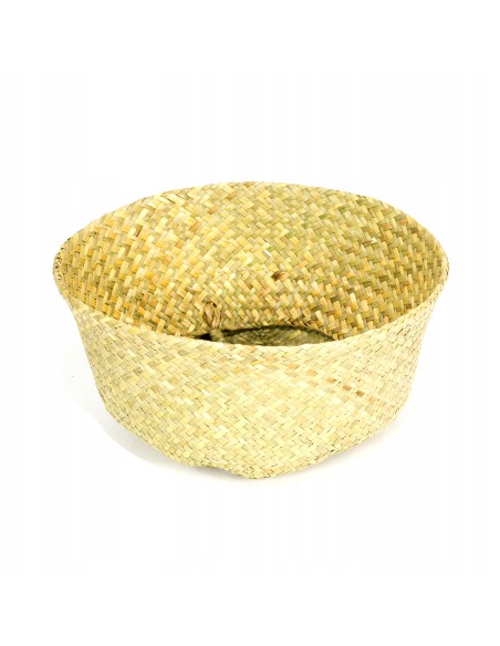 Modny kosz z trawy morskiej BOHO NATURAL Meven 35×35×14/28 cm 5902490743373 5