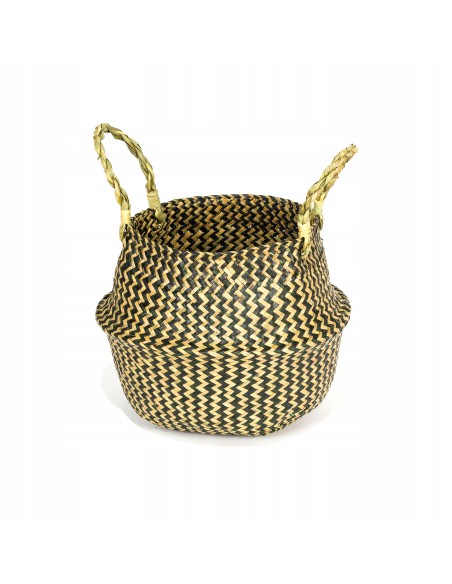 Uniwersalny kosz z trawy morskiej BOHO CHECKERED Meven 25 × 25 × 12/24 cm 5902490743427