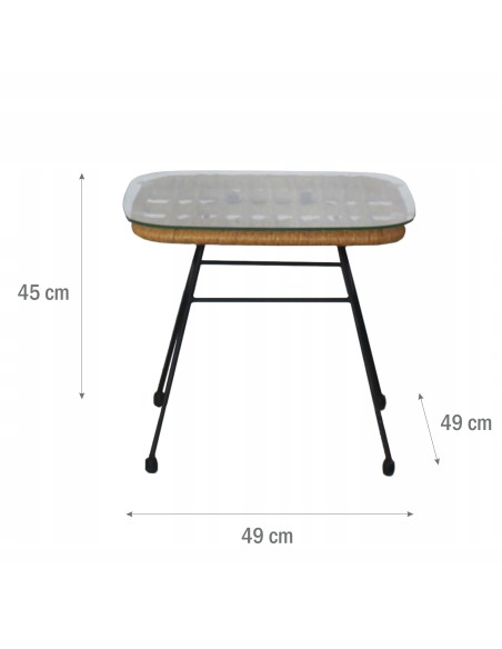 Komfortowy komplet mebli wypoczynkowych Meven 2 x fotel + 2 x podnóżek + stolik 5900607534395 10