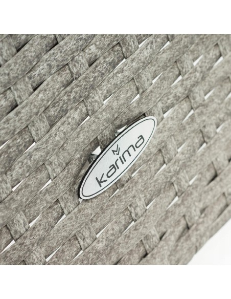 Ogrodowy zestaw mebli technorattanowych Meven 2 fotele + 2 pufy + sofa + stół 5902490785328 10