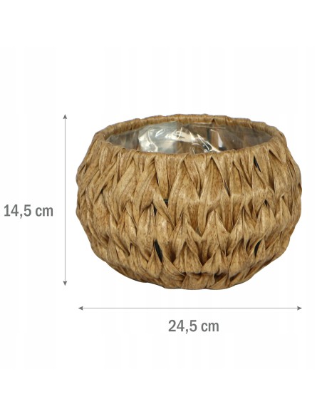 Donica technorattanowa Meven 24,5 x 14,5 cm 5900607539062 2