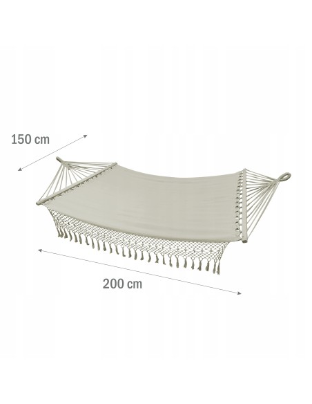 Komfortowy hamak bujak ogrodowy Bluebay Sun Meven beżowy, 200 × 150 cm 5900607534029 2