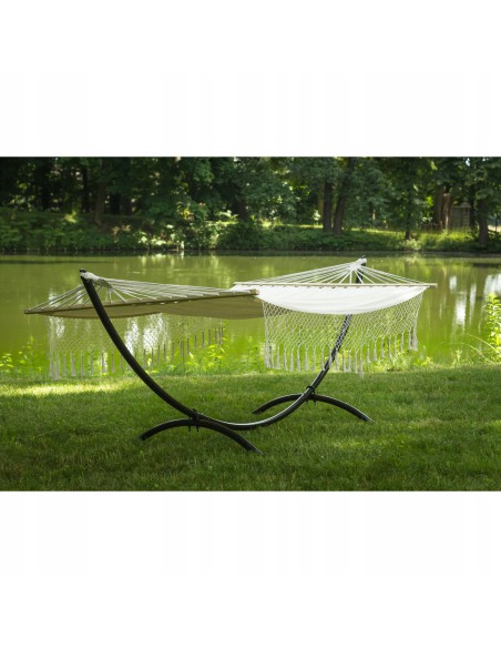 Komfortowy hamak bujak ogrodowy Bluebay Sun Meven beżowy, 200 × 150 cm 5900607534029 3