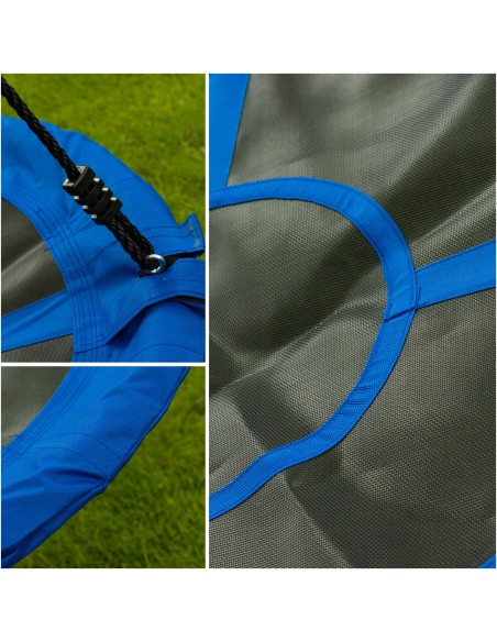 Wygodna huśtawka dla dzieci, bocianie gniazdo Stork Blue Meven niebieski, 90 x 180 cm 5900607534425 11