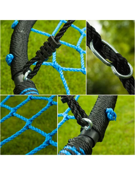 Okrągła huśtawka ogrodowa bocianie gniazdo EMU BLUE Meven 100cm 5900607534456 8