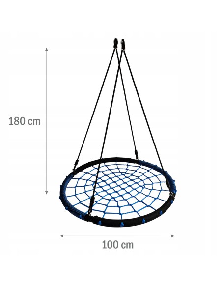 Okrągła huśtawka ogrodowa bocianie gniazdo EMU BLUE Meven 100cm 5900607534456 11