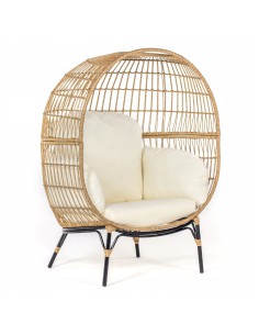 Technorattanowy fotel ogrodowy kokon ALESSIA Meven 112 × 93 × 152 cm 5902490781443 2