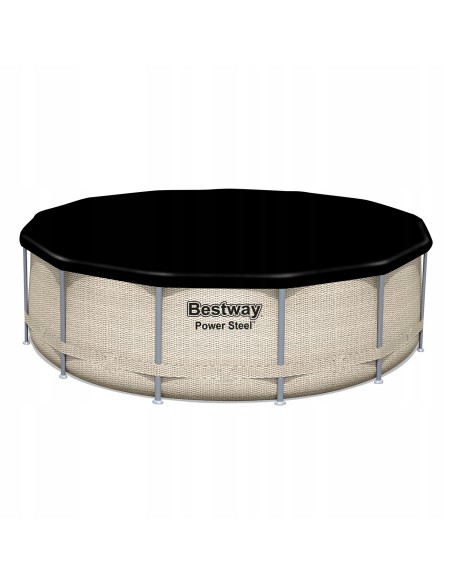 Wzmocniony basen ogrodowy na stelażu z baldachimem Bestway Power Steel 396x107 cm - Baseny na stelażu Wzmocniony basen ogrodowy na stelażu z baldachimem Bestway Power Steel 396x107 cm 6942138984590 5