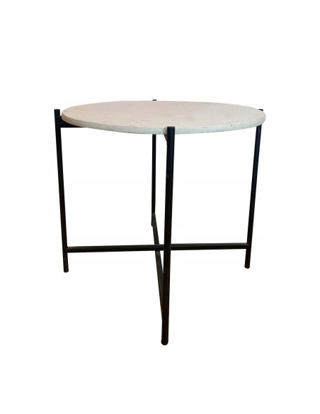 Okrągły stolik kawowy na taras Terrazzo Meven 53x50cm 5900607538683 5