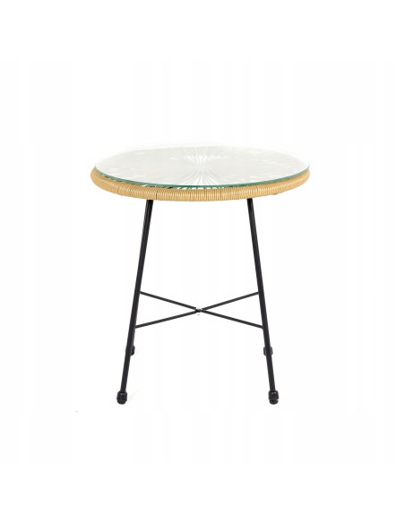 Rattanowy zestaw mebli balkonowych ACAPULCO Meven 2 x fotel + stolik 5900607534296 4