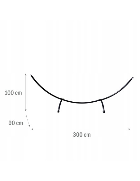 Solidny stelaż do hamaka BLUEBAY Meven 300 x 90 x 100 cm 5900607533992 5
